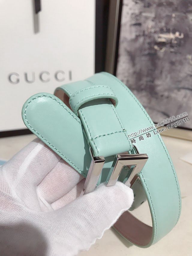 Gucci經典皮帶 古奇方扣牛皮腰帶  jjp2038